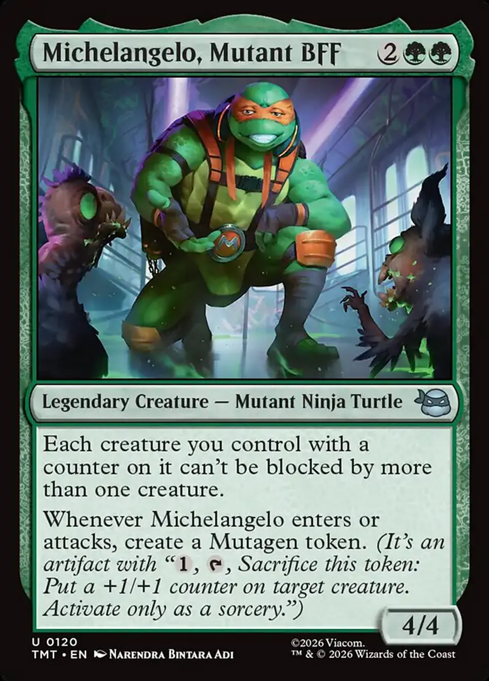 Michelangelo, Mutant BFF (foil) | Inglés | NM | TMT 1