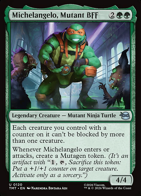 Michelangelo, Mutant BFF | Inglés | NM | TMT