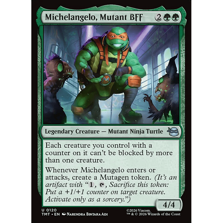 Michelangelo, Mutant BFF | Inglés | NM | TMT 1