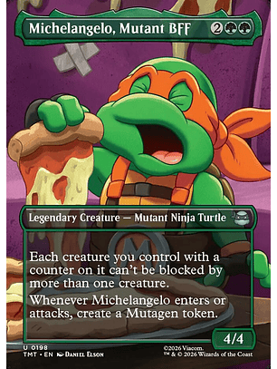 Michelangelo, Mutant BFF (Borderless) | Inglés | NM | TMT