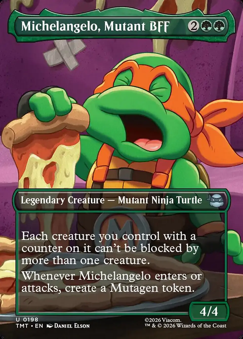 Michelangelo, Mutant BFF (Borderless) | Inglés | NM | TMT 1