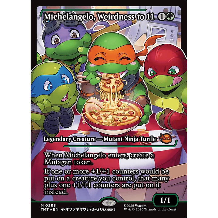 Michelangelo, Weirdness to 11 (foil) | Inglés | NM | TMT 1
