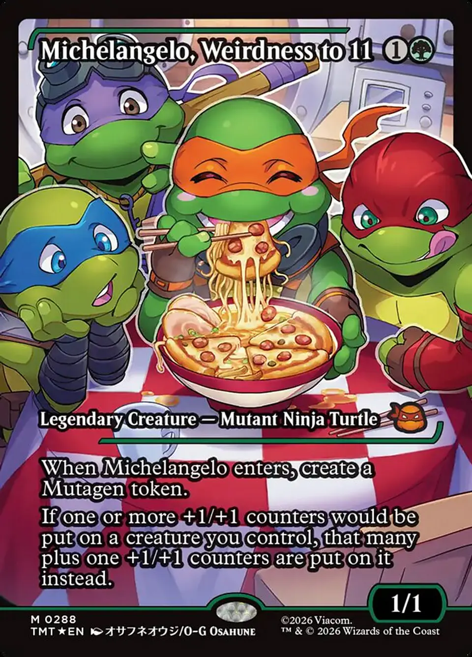 Michelangelo, Weirdness to 11 (foil) | Inglés | NM | TMT 1