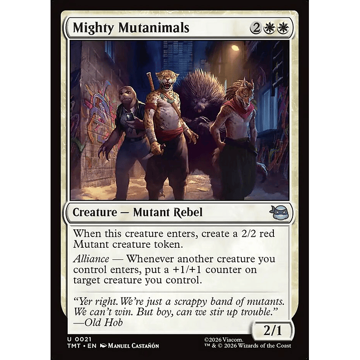 Mighty Mutanimals (foil) | Inglés | NM | TMT 1