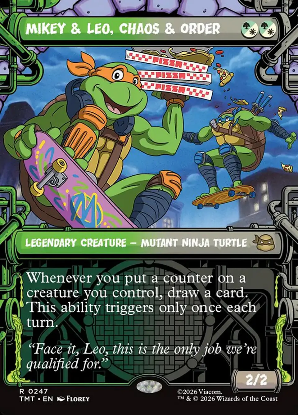 Mikey & Leo, Chaos & Order (Showcase foil) | Inglés | NM | TMT 1