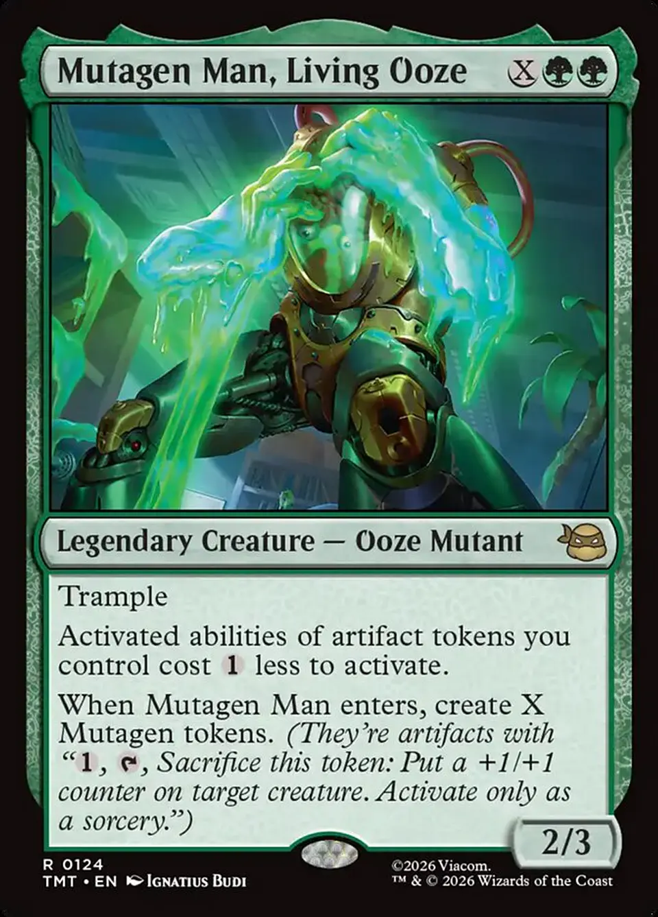 Mutagen Man, Living Ooze (foil) | Inglés | NM | TMT 1