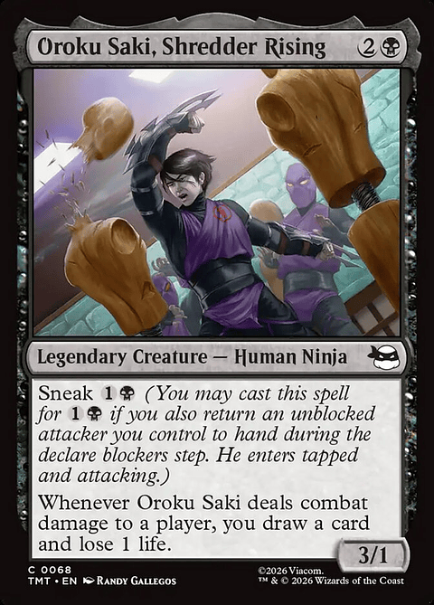 Oroku Saki, Shredder Rising (foil) | Inglés | NM | TMT