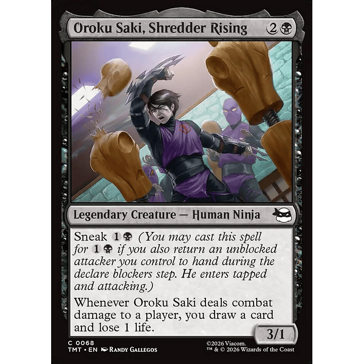 Oroku Saki, Shredder Rising (foil) | Inglés | NM | TMT 1
