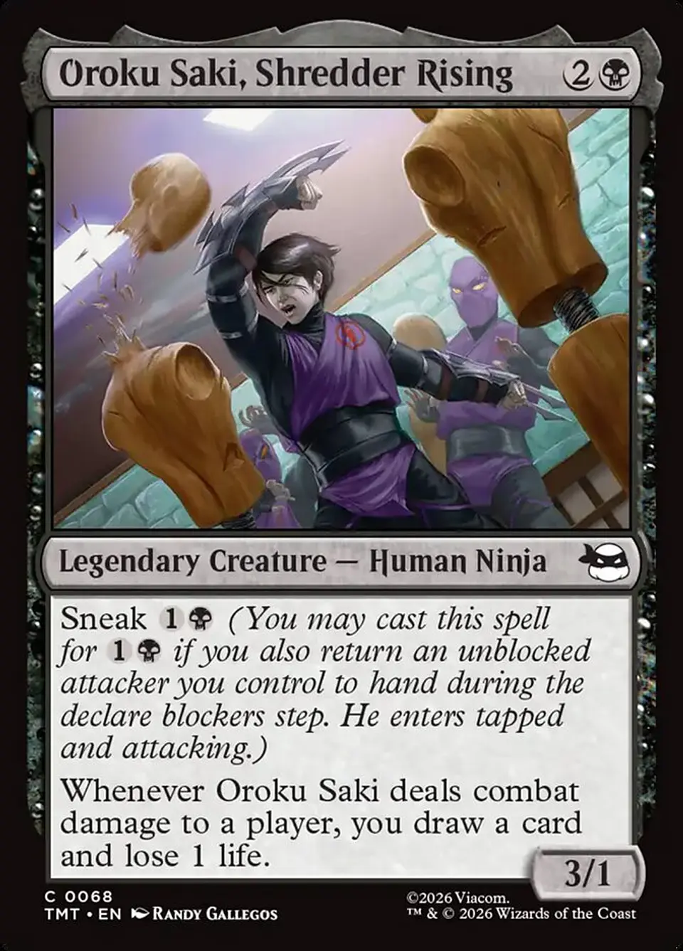 Oroku Saki, Shredder Rising (foil) | Inglés | NM | TMT 1