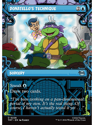 Donatello's Technique (Showcase foil) | Inglés | NM | TMT