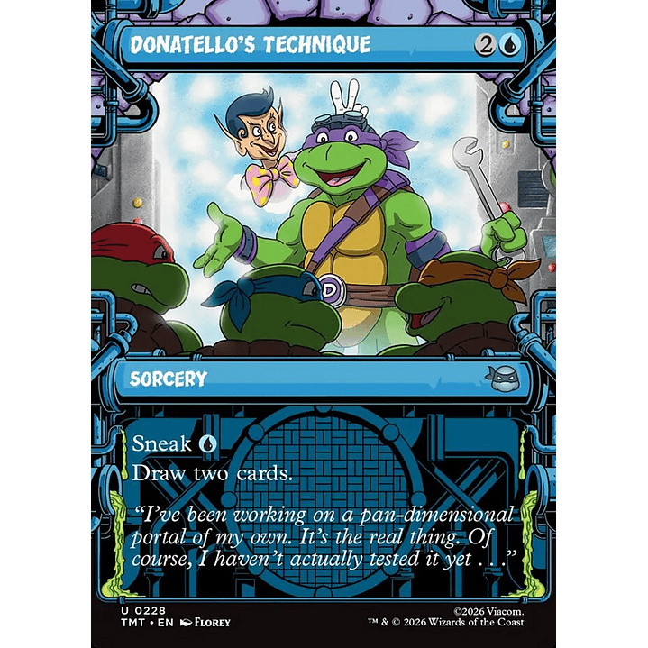Donatello's Technique (Showcase foil) | Inglés | NM | TMT 1
