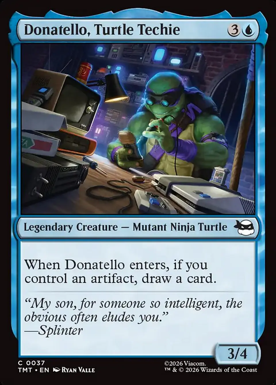 Donatello, Turtle Techie (foil) | Inglés | NM | TMT 1