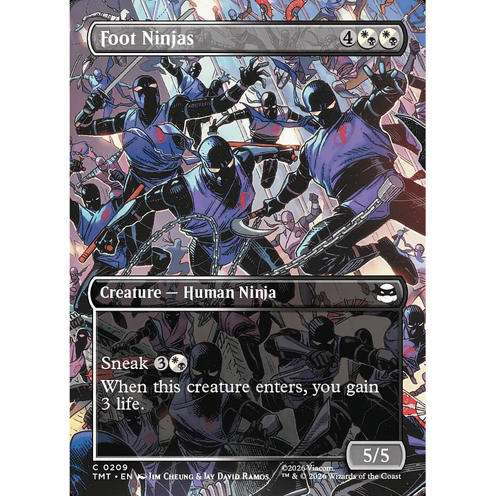 Foot Ninjas (Borderless foil) | Inglés | NM | TMT 1