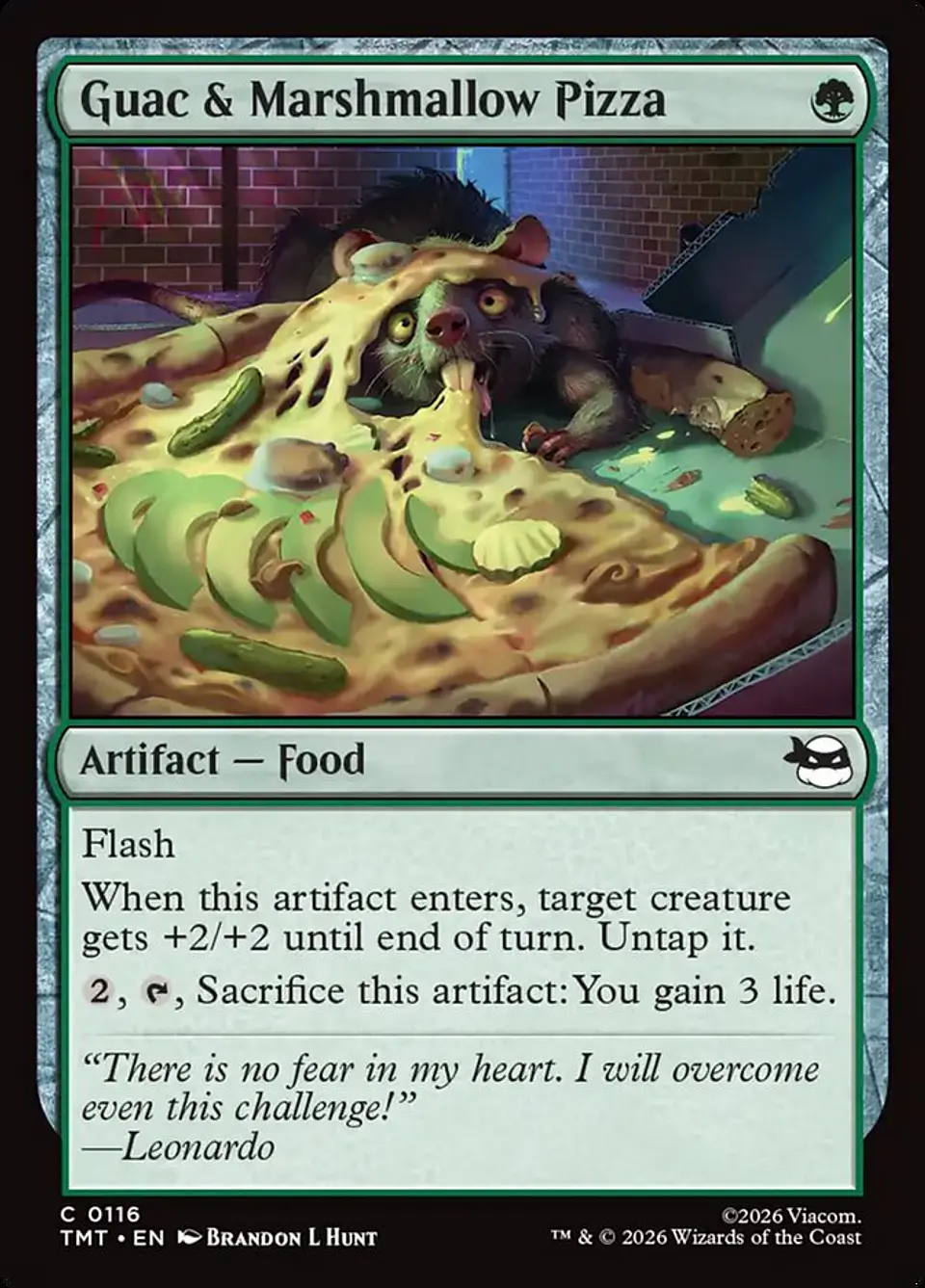 Guac & Marshmallow Pizza | Inglés | NM | TMT 1