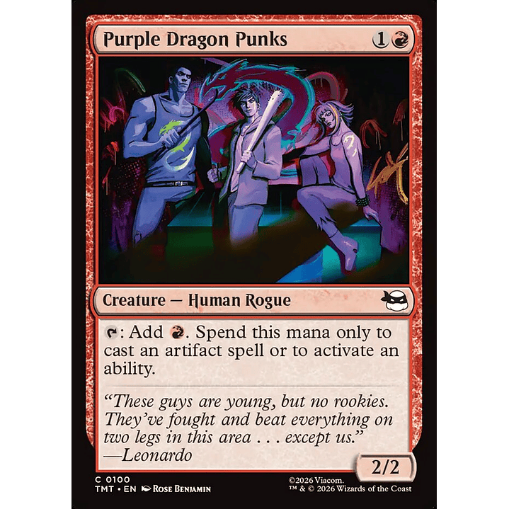Purple Dragon Punks | Inglés | NM | TMT 1