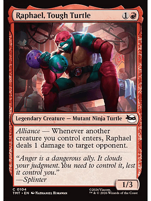 Raphael, Tough Turtle (foil) | Inglés | NM | TMT