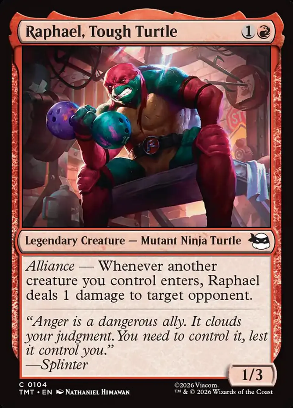Raphael, Tough Turtle | Inglés | NM | TMT 1