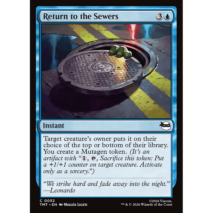 Return to the Sewers | Inglés | NM | TMT 1