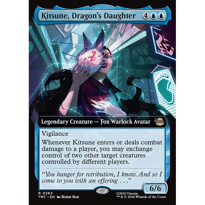 Kitsune, Dragon's Daughter (Extended Art foil) | Inglés | NM | TMT 1