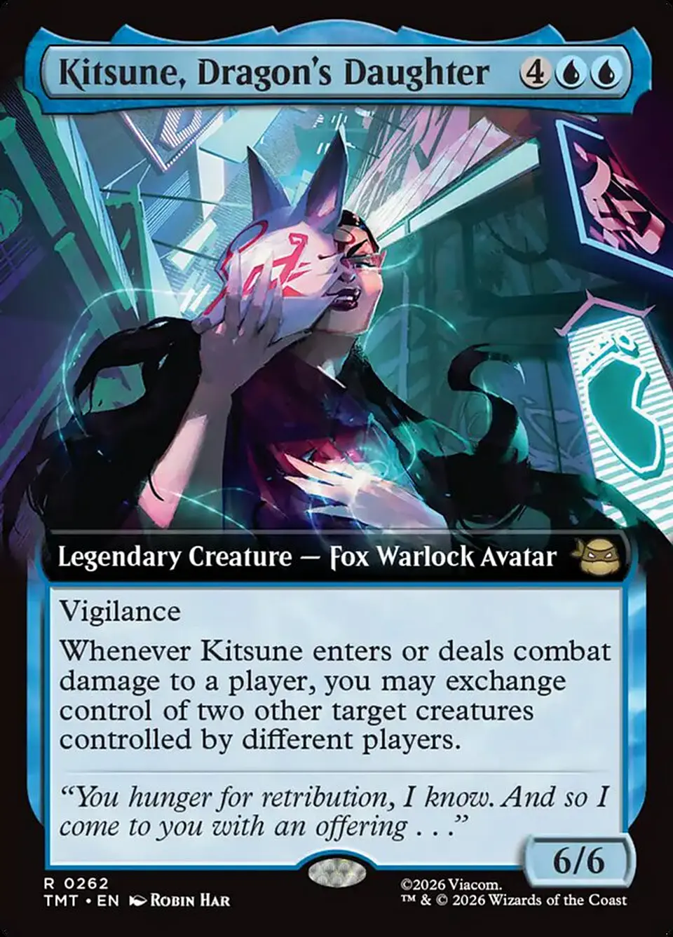 Kitsune, Dragon's Daughter (Extended Art foil) | Inglés | NM | TMT 1