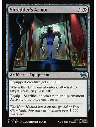 Shredder's Armor | Inglés | NM | TMT