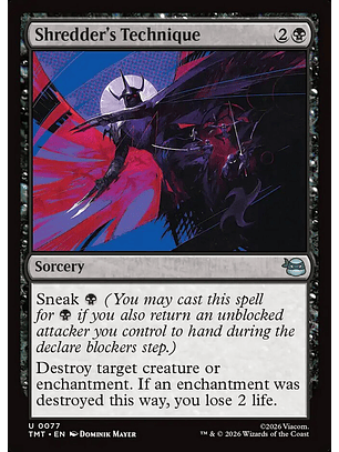 Shredder's Technique (foil) | Inglés | NM | TMT