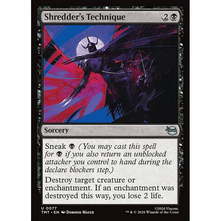 Shredder's Technique (foil) | Inglés | NM | TMT 1