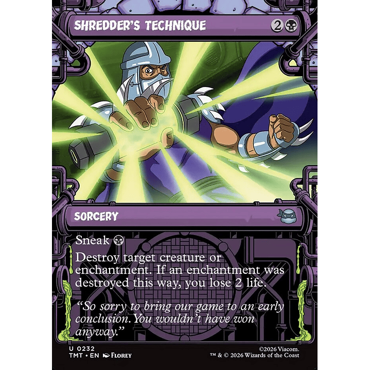 Shredder's Technique (Showcase) | Inglés | NM | TMT 1