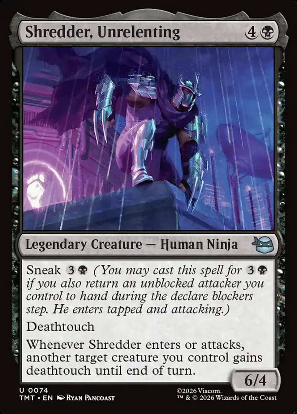 Shredder, Unrelenting (foil) | Inglés | NM | TMT 1