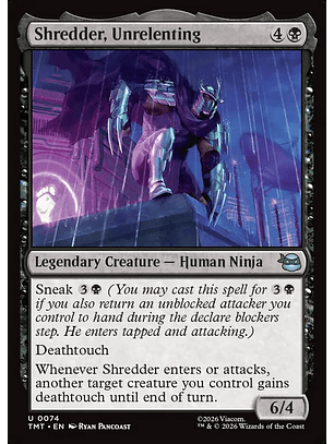 Shredder, Unrelenting | Inglés | NM | TMT