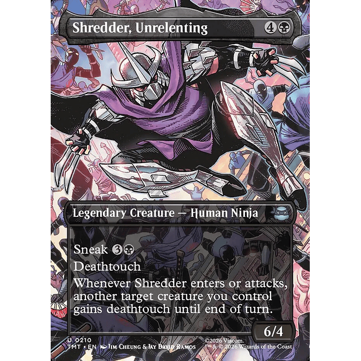 Shredder, Unrelenting (Borderless) | Inglés | NM | TMT 1