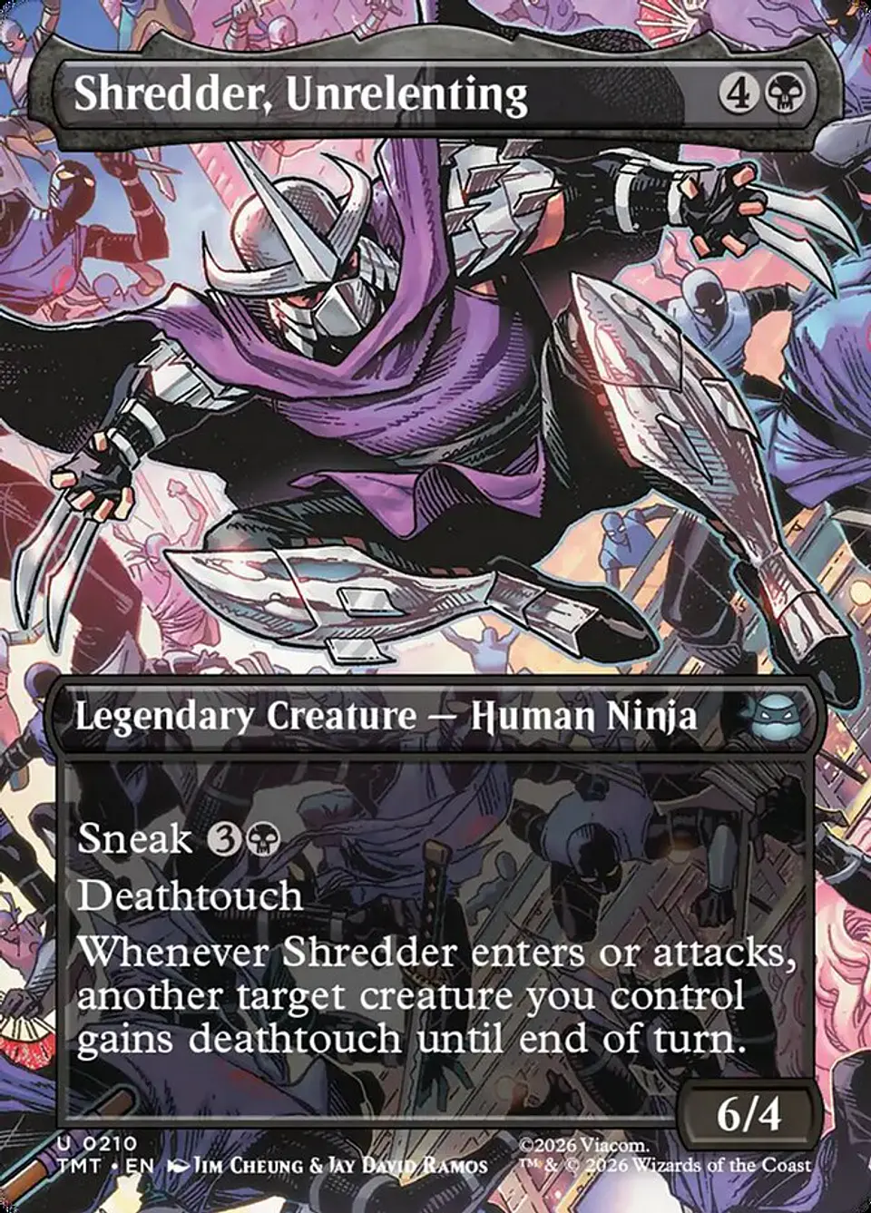 Shredder, Unrelenting (Borderless) | Inglés | NM | TMT 1