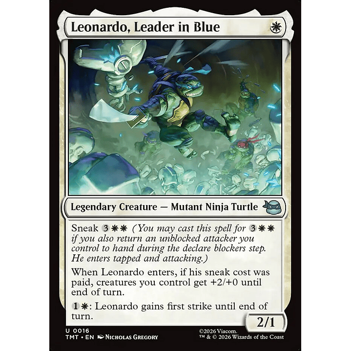 Leonardo, Leader in Blue (foil) | Inglés | NM | TMT 1