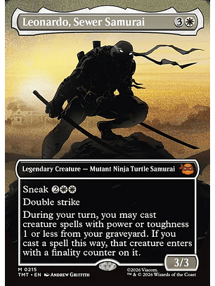 Leonardo, Sewer Samurai (Borderless) | Inglés | NM | TMT