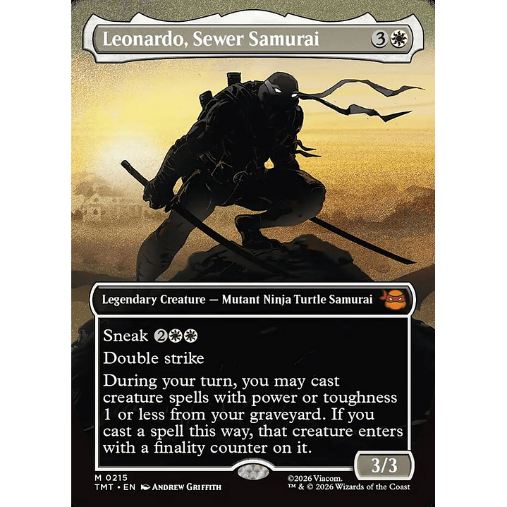 Leonardo, Sewer Samurai (Borderless) | Inglés | NM | TMT 1