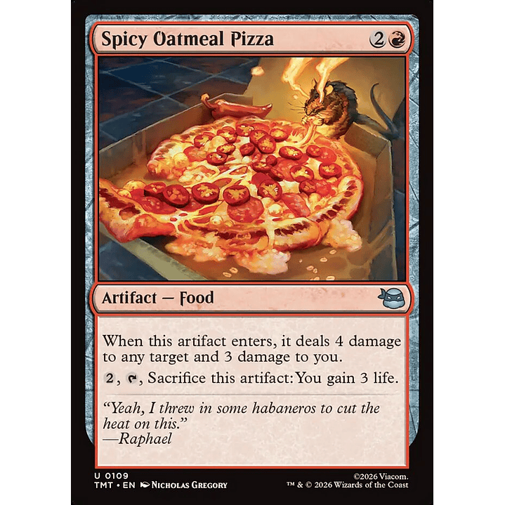 Spicy Oatmeal Pizza | Inglés | NM | TMT 1