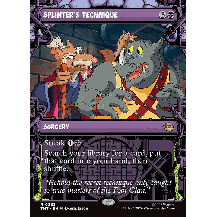 Splinter's Technique (Showcase foil) | Inglés | NM | TMT 1