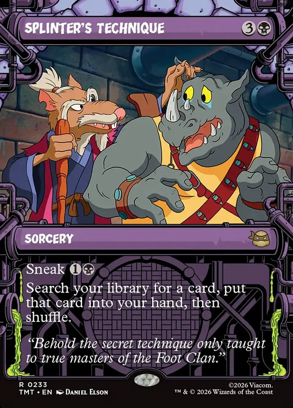 Splinter's Technique (Showcase foil) | Inglés | NM | TMT 1