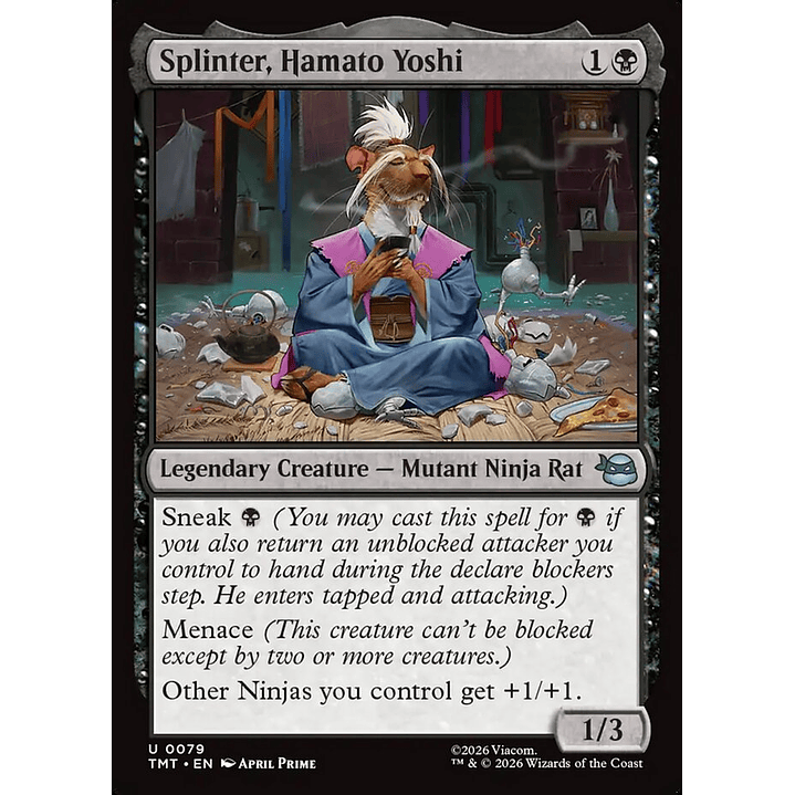 Splinter, Hamato Yoshi | Inglés | NM | TMT 1