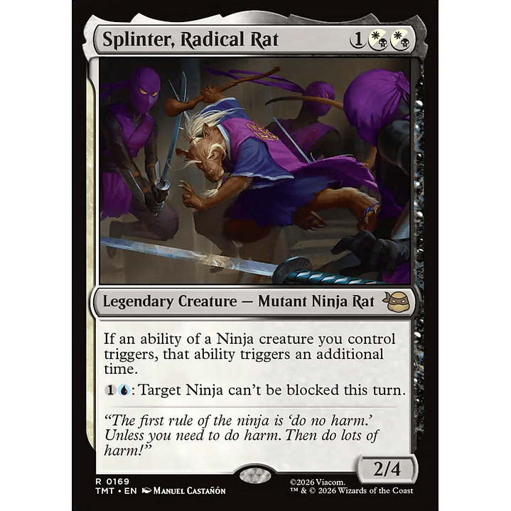 Splinter, Radical Rat (foil) | Inglés | NM | TMT 1