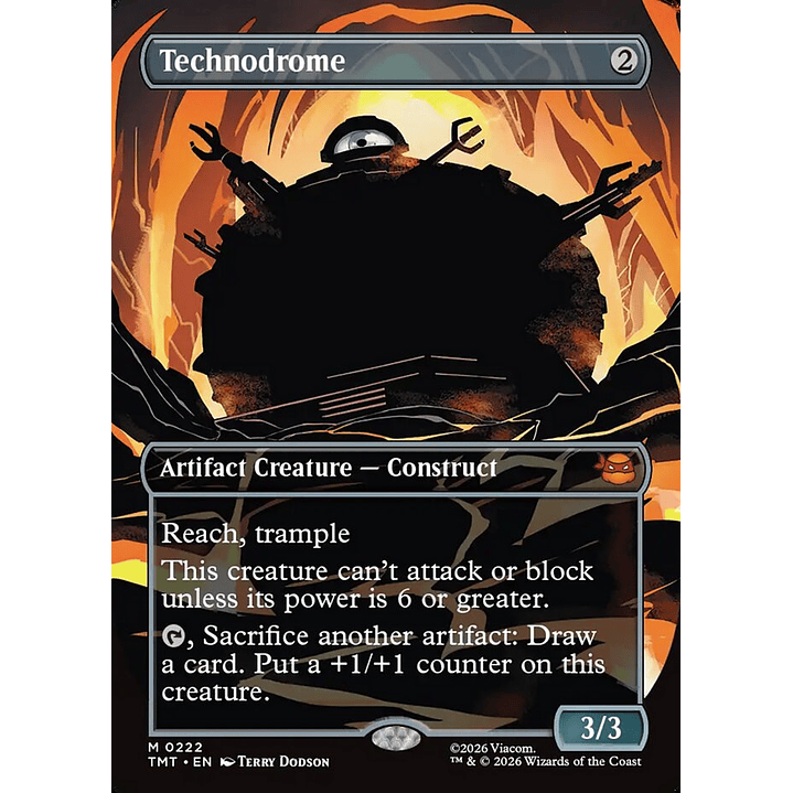 Technodrome (Borderless) | Inglés | NM | TMT 1