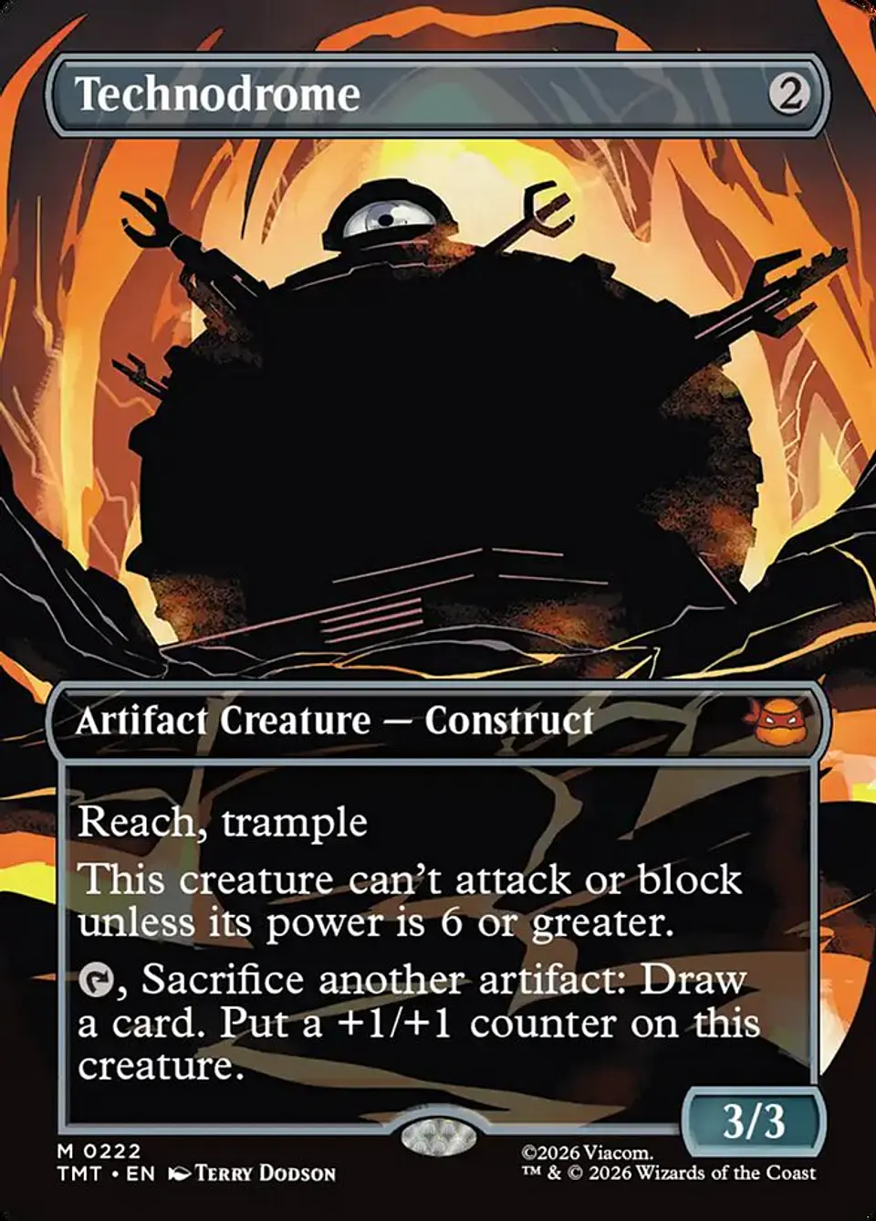 Technodrome (Borderless) | Inglés | NM | TMT 1