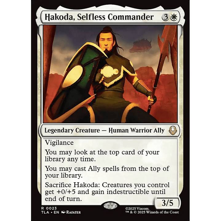 Hakoda, Selfless Commander | Inglés | NM | TLA 1