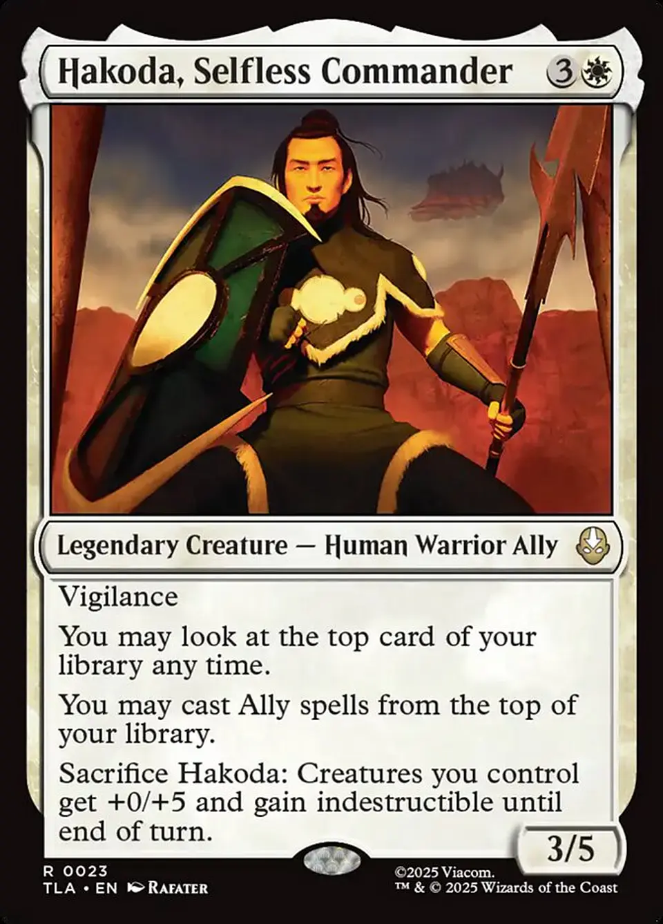 Hakoda, Selfless Commander | Inglés | NM | TLA 1