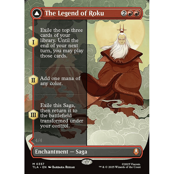 The Legend of Roku // Avatar Roku (Borderless foil) | Inglés | NM | TLA 1