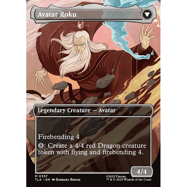 The Legend of Roku // Avatar Roku (Borderless foil) | Inglés | NM | TLA 2