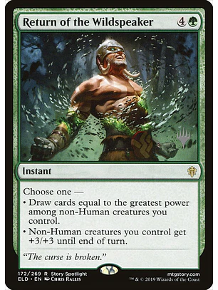 Return of the Wildspeaker (foil) | Inglés | NM | PELD