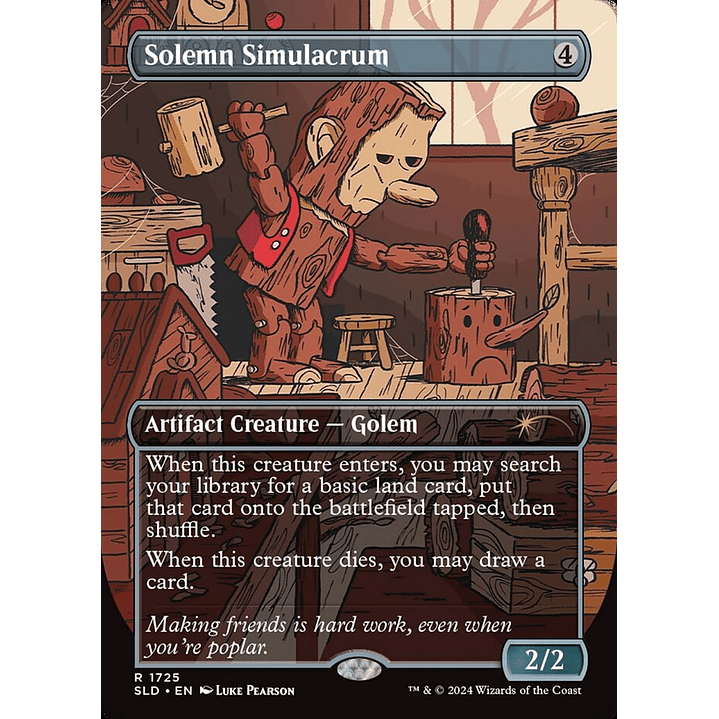 Solemn Simulacrum (Borderless) | Inglés | NM | SLD 1