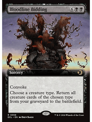 Bloodline Bidding (Extended Art) | Inglés | NM | ECL