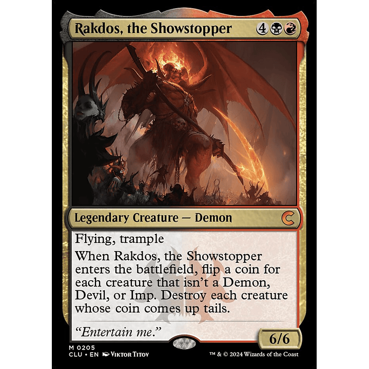 Rakdos, the Showstopper | Inglés | NM | CLU 1